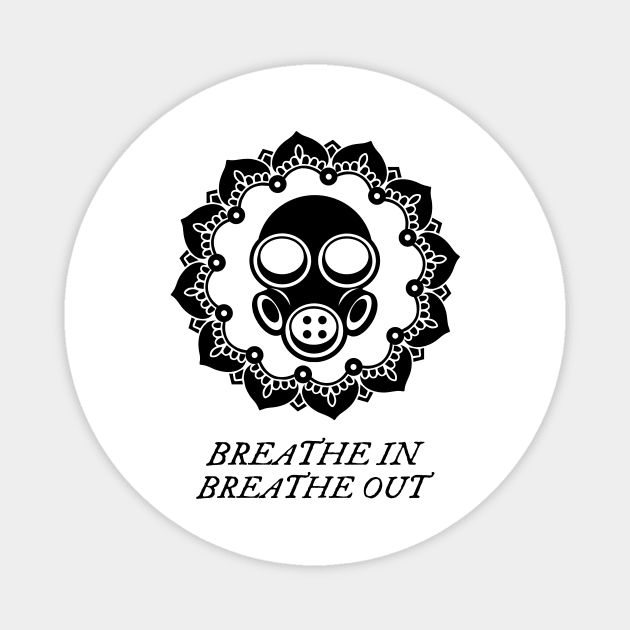 Yoga Breathe Gas Mask Magnet by Better Life Decision